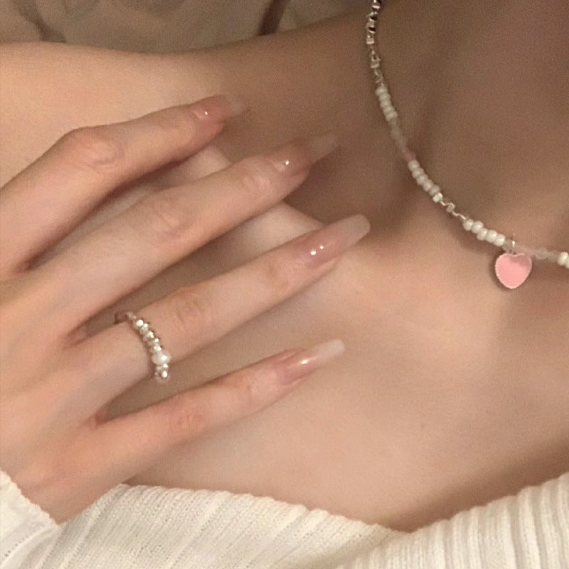 Elegante Lange Sargförmige Press-On Nägel Brehn