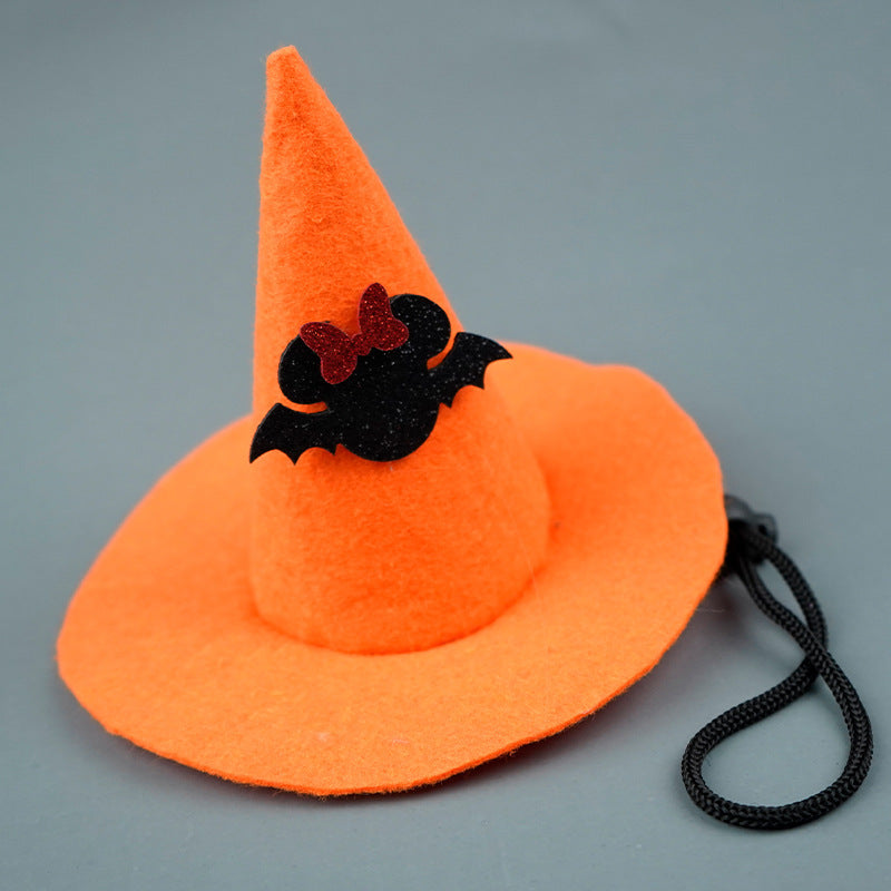 Halloween-Haube mit Fledermaus-Applikation