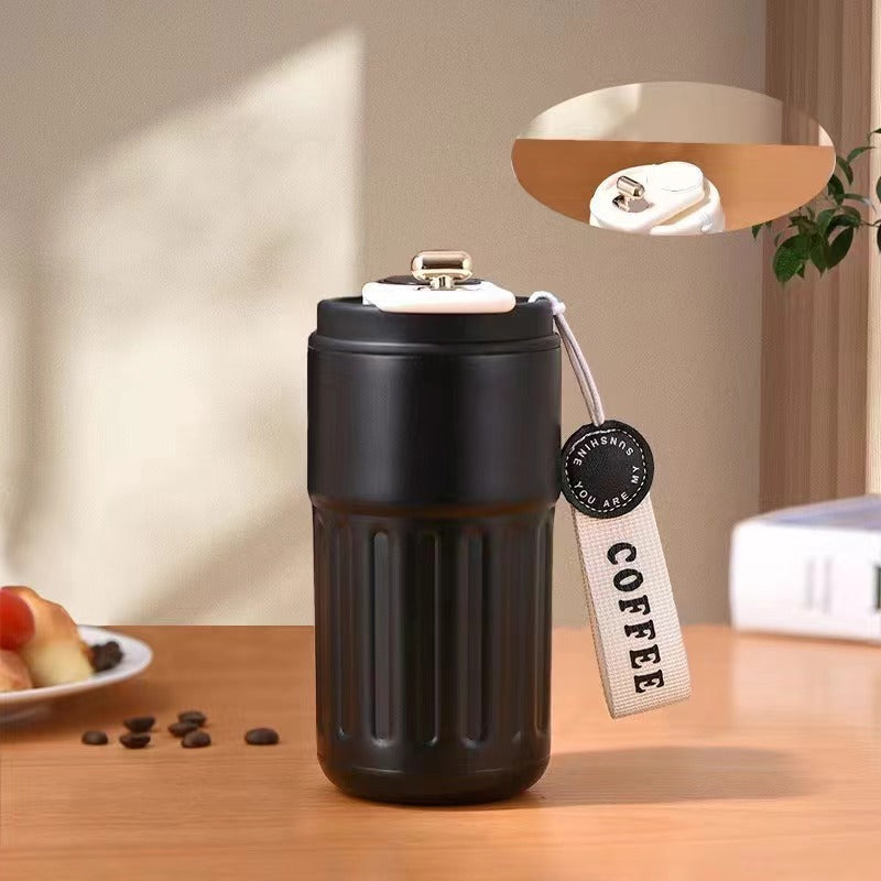 Unisex isolierter Kaffeebecher mit praktischem Deckel Brehn