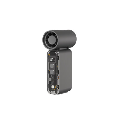 Unisex Tragbarer USB-Luftzirkulator mit digitaler Anzeige Brehn