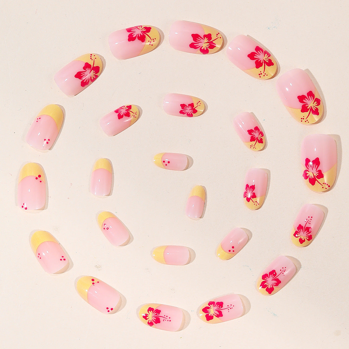 Florale französische Spitzen-Nagelkunst Brehn