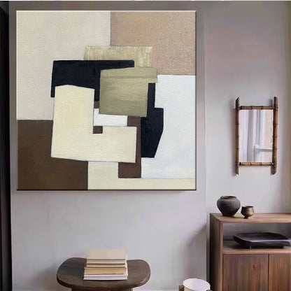 Abstrakte Geometrische Leinwand Wandkunst