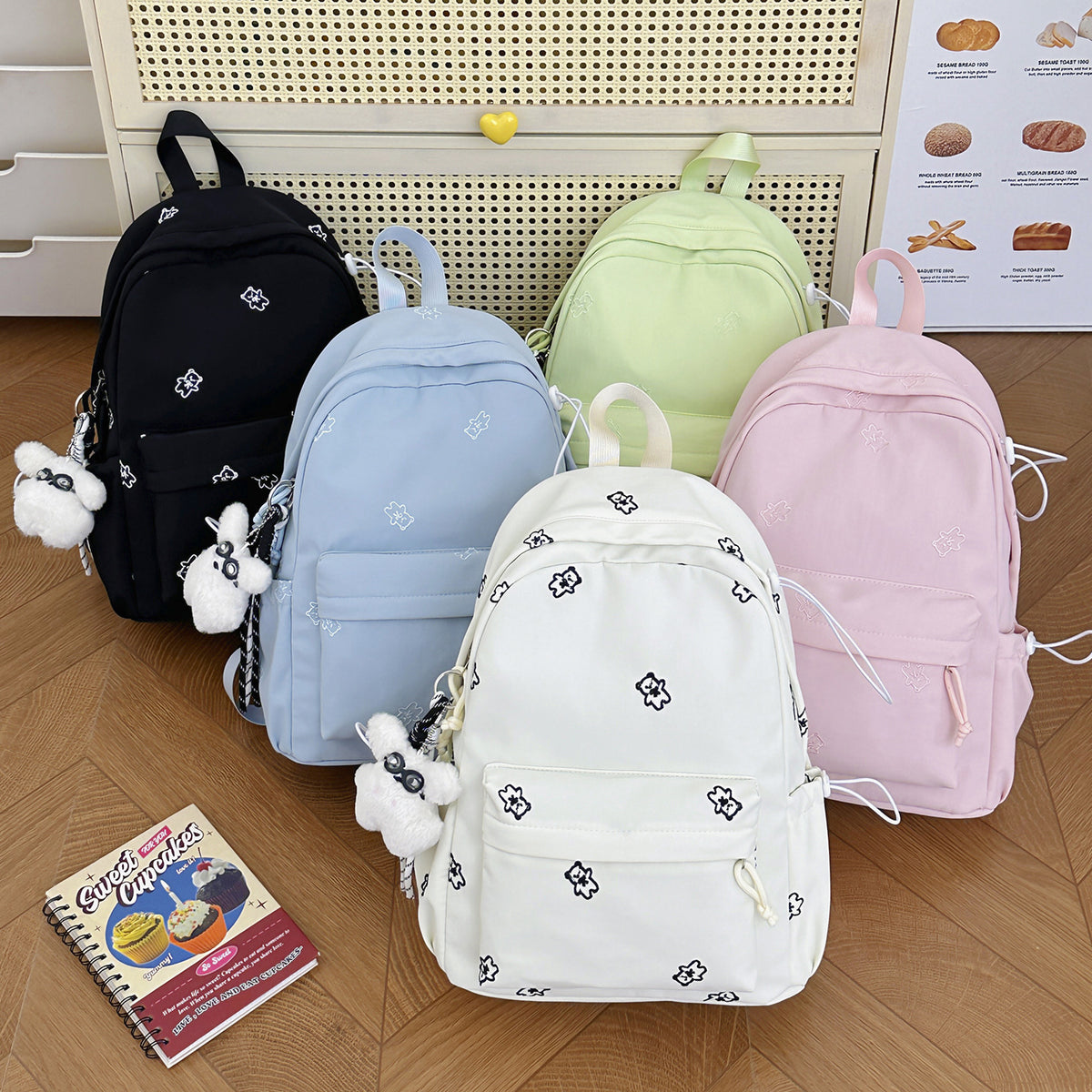Stylische bestickte Freizeit-Rucksack Brehn 1791205607