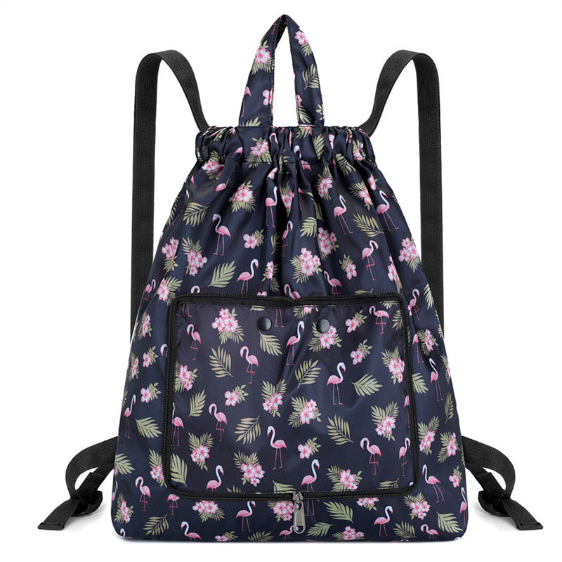 Leichter Blumen-Schnür-Rucksack Brehn