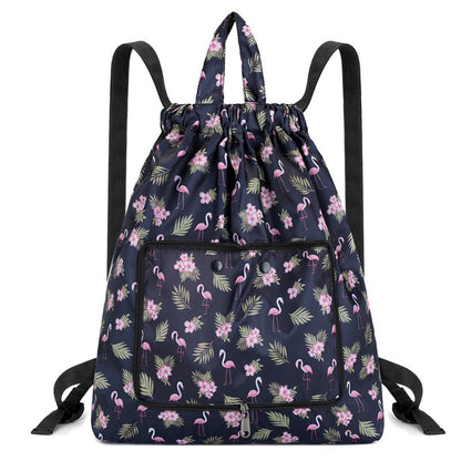 Leichter Blumen-Schnür-Rucksack Brehn