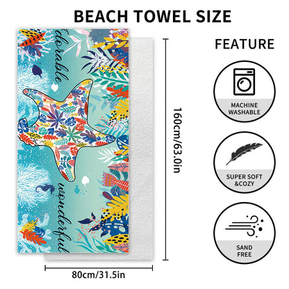 Damen Strandtuch mit kreativem Golfthema Brehn