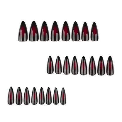 Kunstvolle Stiletto-Nägel mit ombre Effekt Brehn