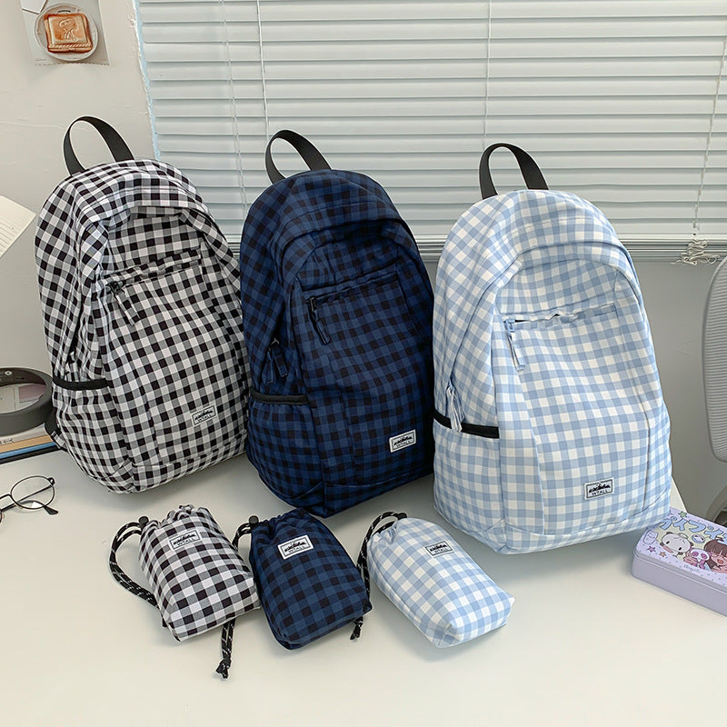 Stylische Karierte Rucksack Brehn