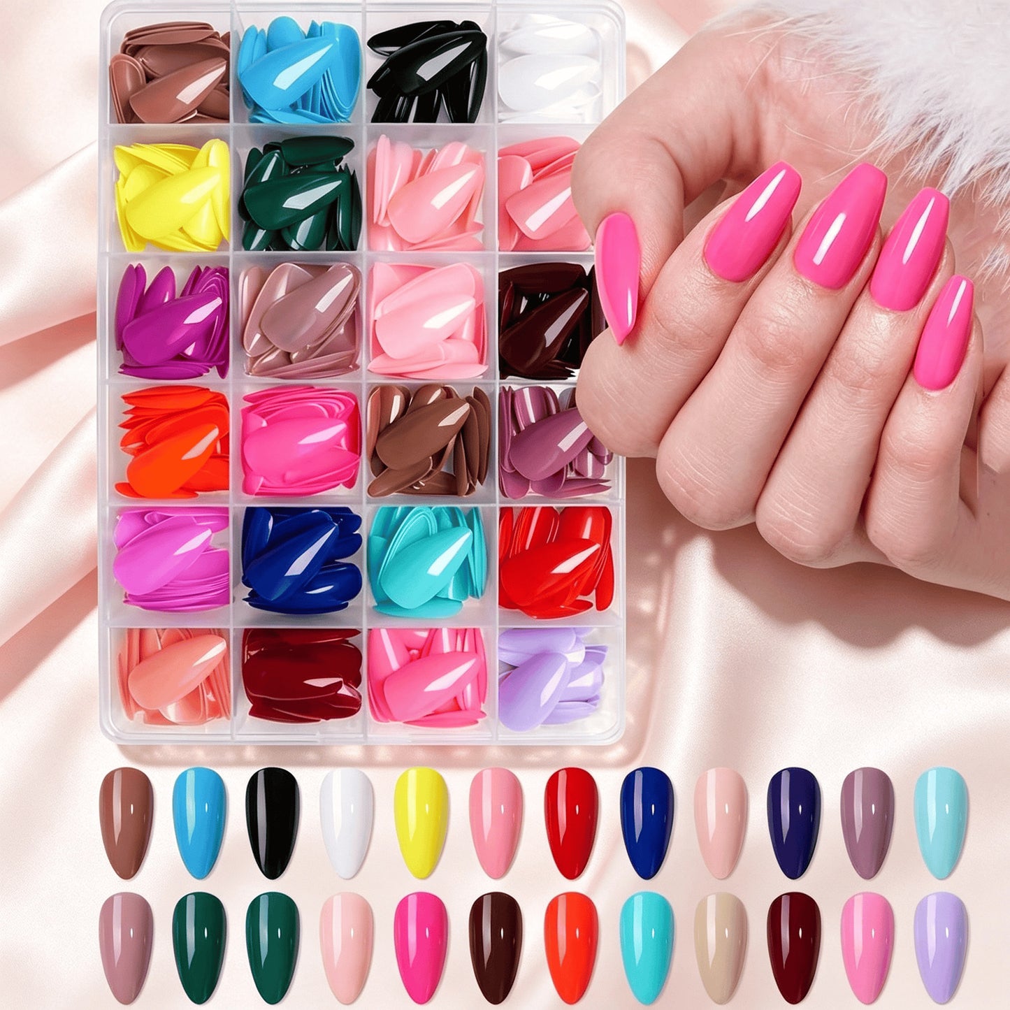 Premium Glänzende Fingernagelspitzen Brehn