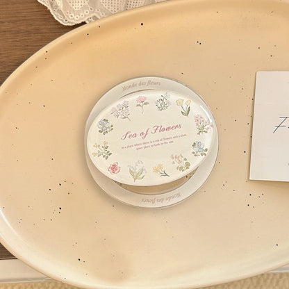 Eleganter Keramik-Untersetzer mit Blumendesign Brehn