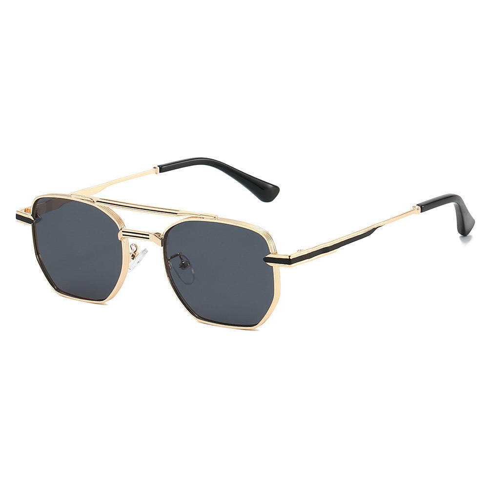 Damen stylische Sonnenbrille mit luxuriösem geometrischem Rahmen und UV-Schutz Brehn