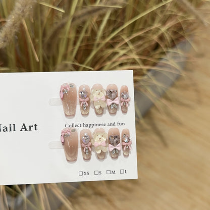 Niedliches Themen-Press-On-Nagelset