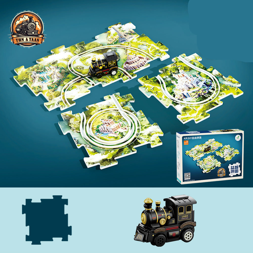 Brehn | Weihnachtliches Puzzle Bahn Zug Spielzeug