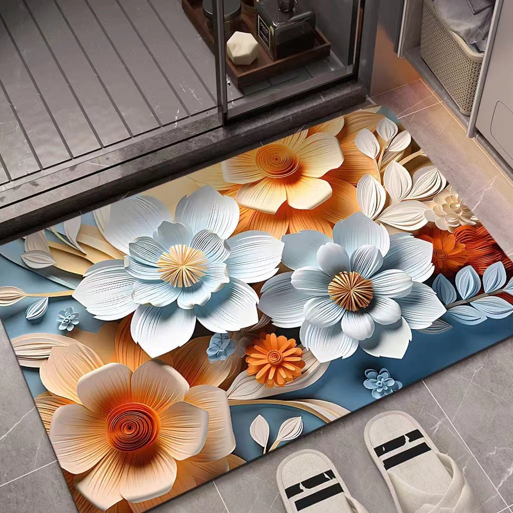 3D-texturiert Blumenmatte Brehn