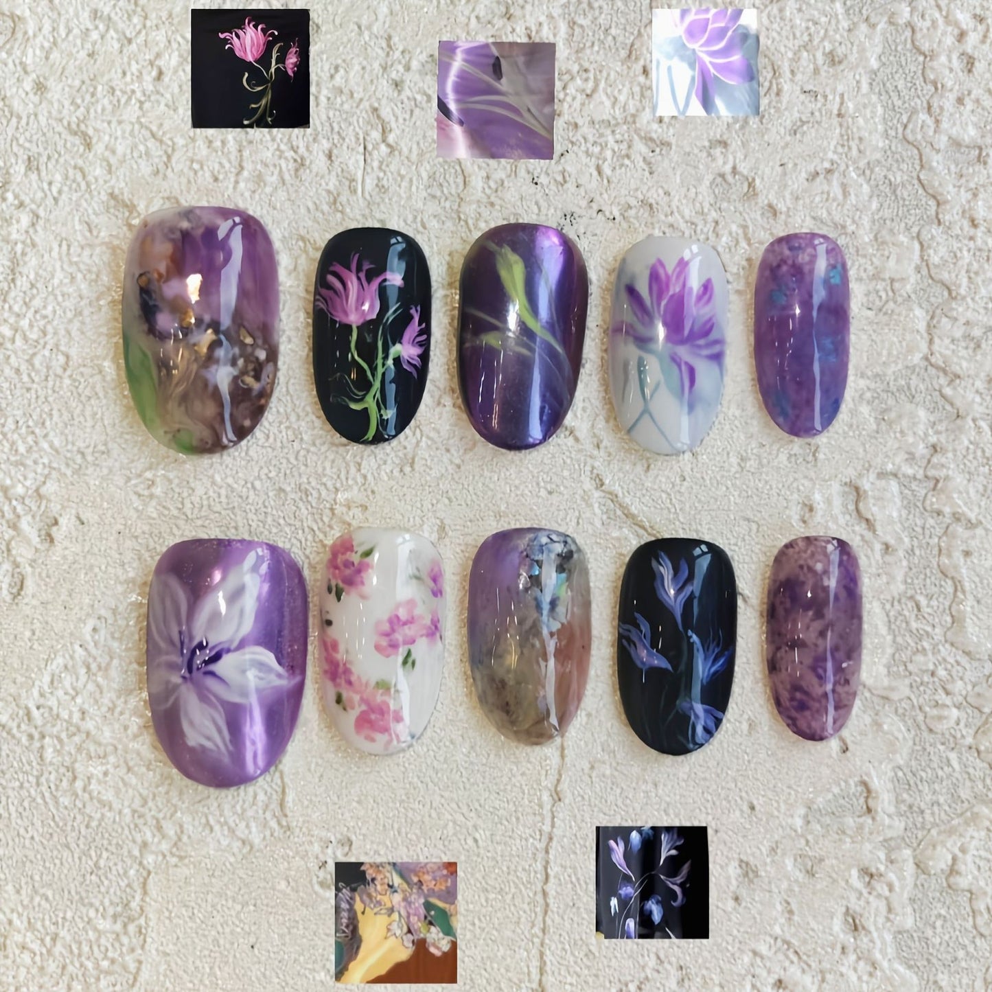 Verspielt Hase-Themen Press-On Nagelkunst Set Brehn