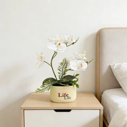 Dekorative gefälschte Orchideen-Pflanzenanordnung