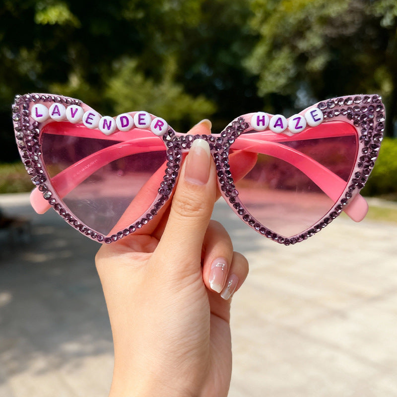 Herzrahmen Strass Sonnenbrille Brehn