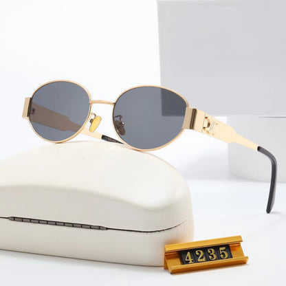 Damen exklusive ovalförmige Designer-Sonnenbrille Brehn