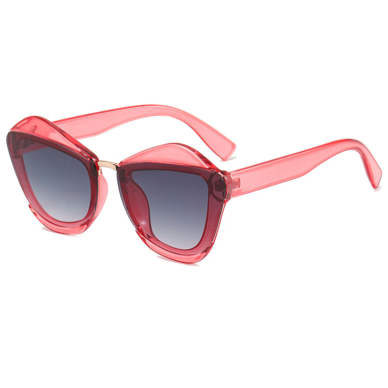 Damen auffällige Designer-Sonnenbrille mit extravagantem Rahmen Brehn