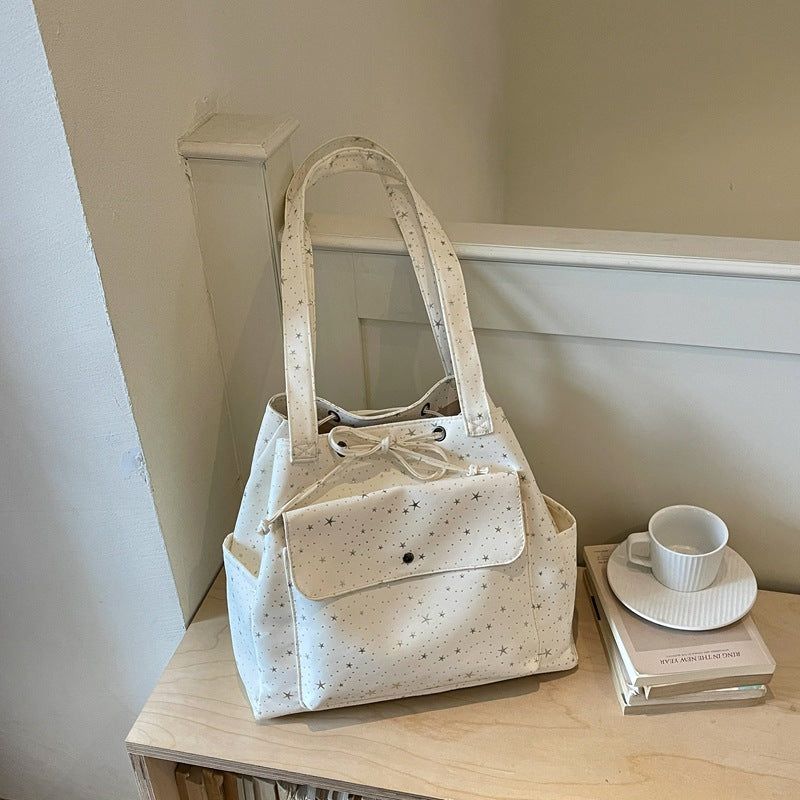 Vielseitige Freizeit-Tote-Tasche mit Sternenmotiv