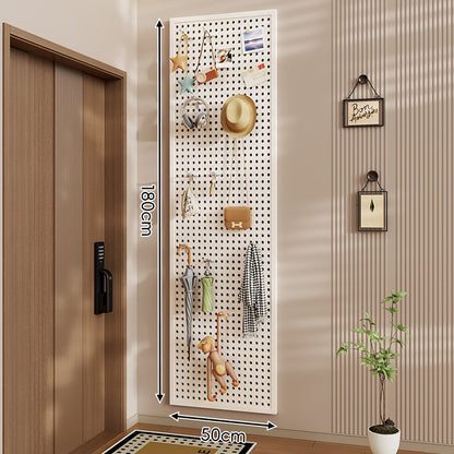 Wandmontierter großes perforiertes Metall-Lochplatte-Organizer-Panel für Eingangsbereich