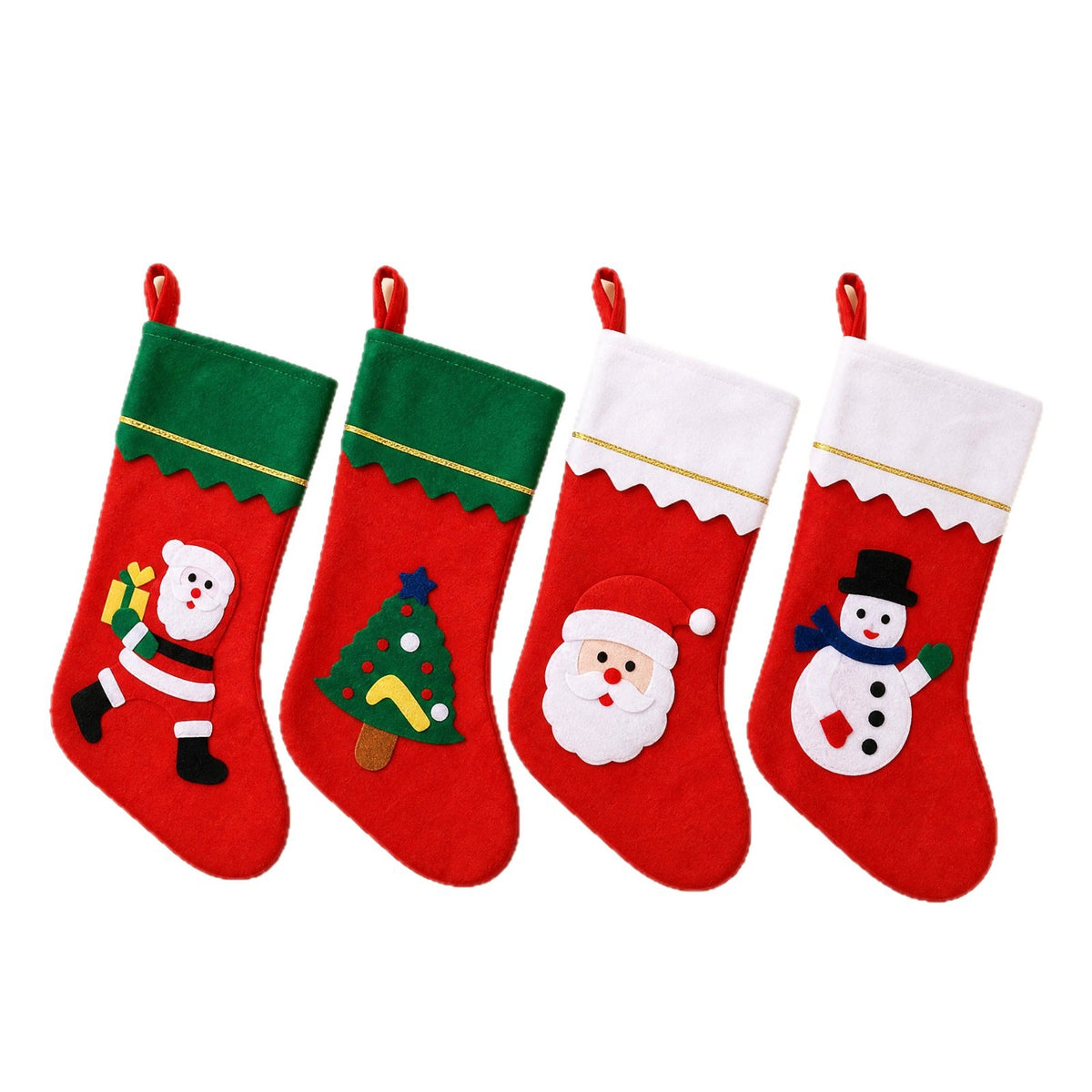 Niedlicher Weihnachtsstrumpf mit festlichen Motiven Brehn