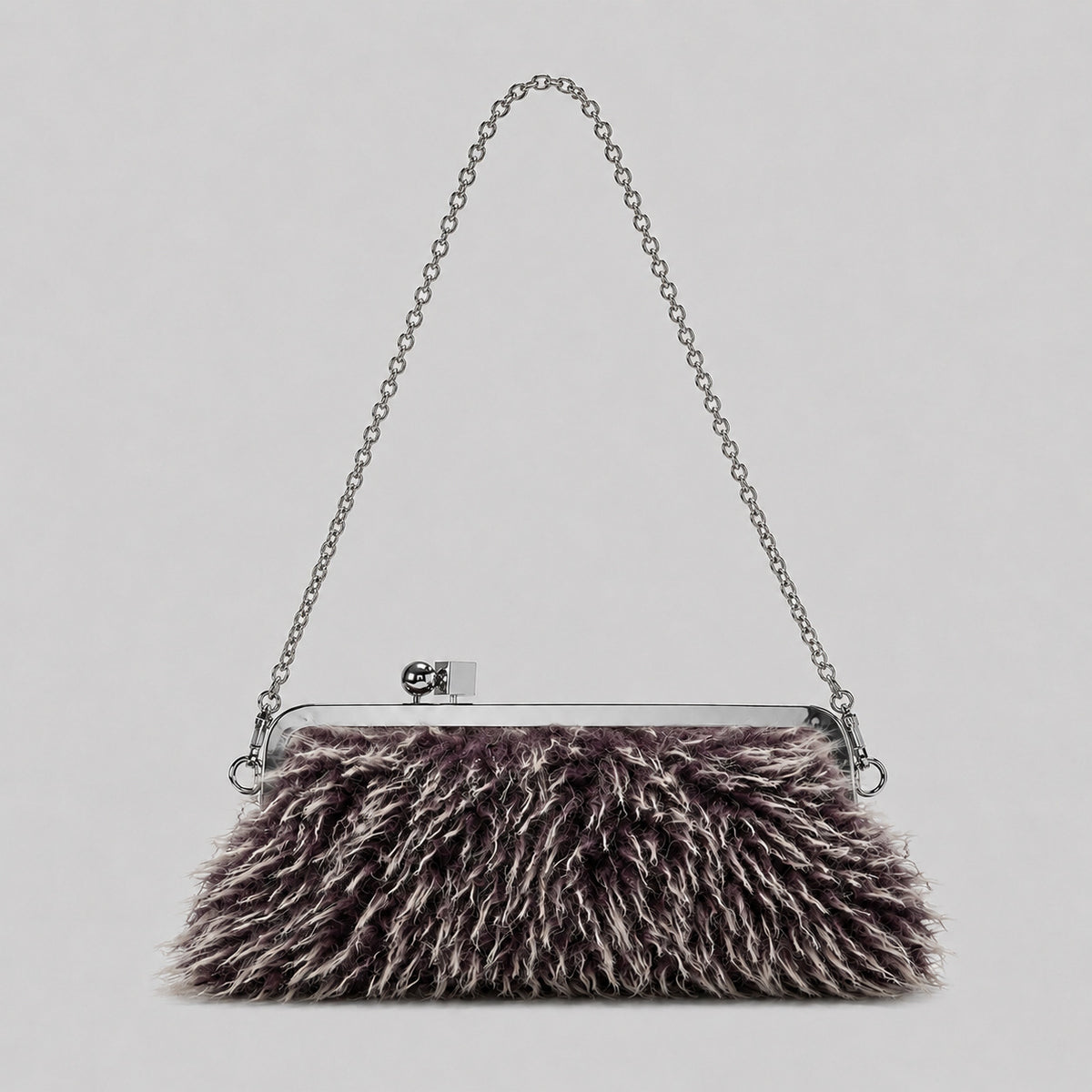 Plüsch Kunstfell Abend Clutch