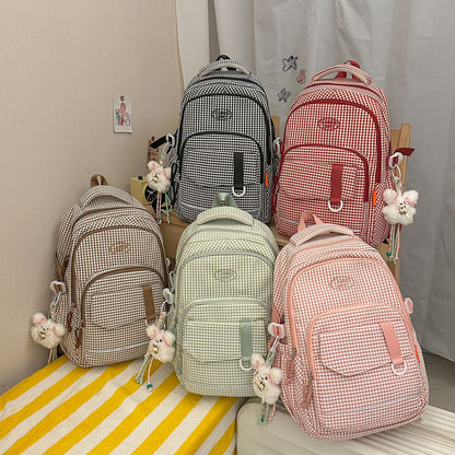 Stylische Schachbrettmuster-Rucksack Brehn 1791205963