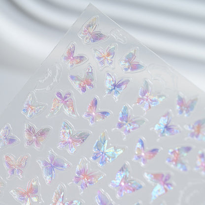 Dekorative Schmetterling Nagel Art Aufkleber