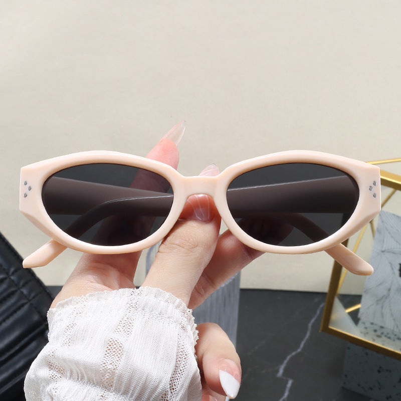 Damen modische Sonnenbrille mit animalischem Muster und stylishem Rahmen Brehn