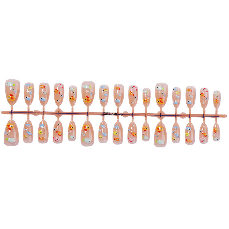 Kunstnagelset mit kreativen Tier- und Fischmotiven Brehn