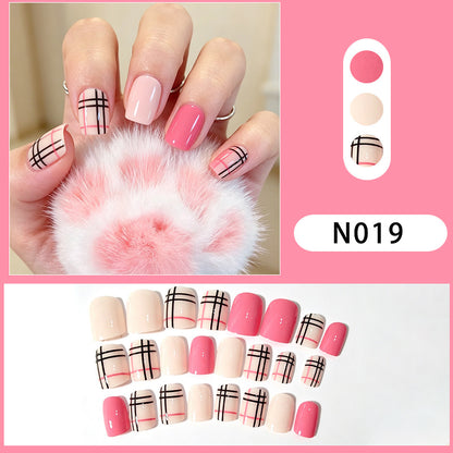 Geometrisches Muster Press-On Nagelset