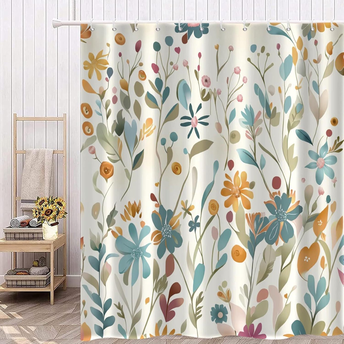 Florales Druck Duschvorhang Brehn