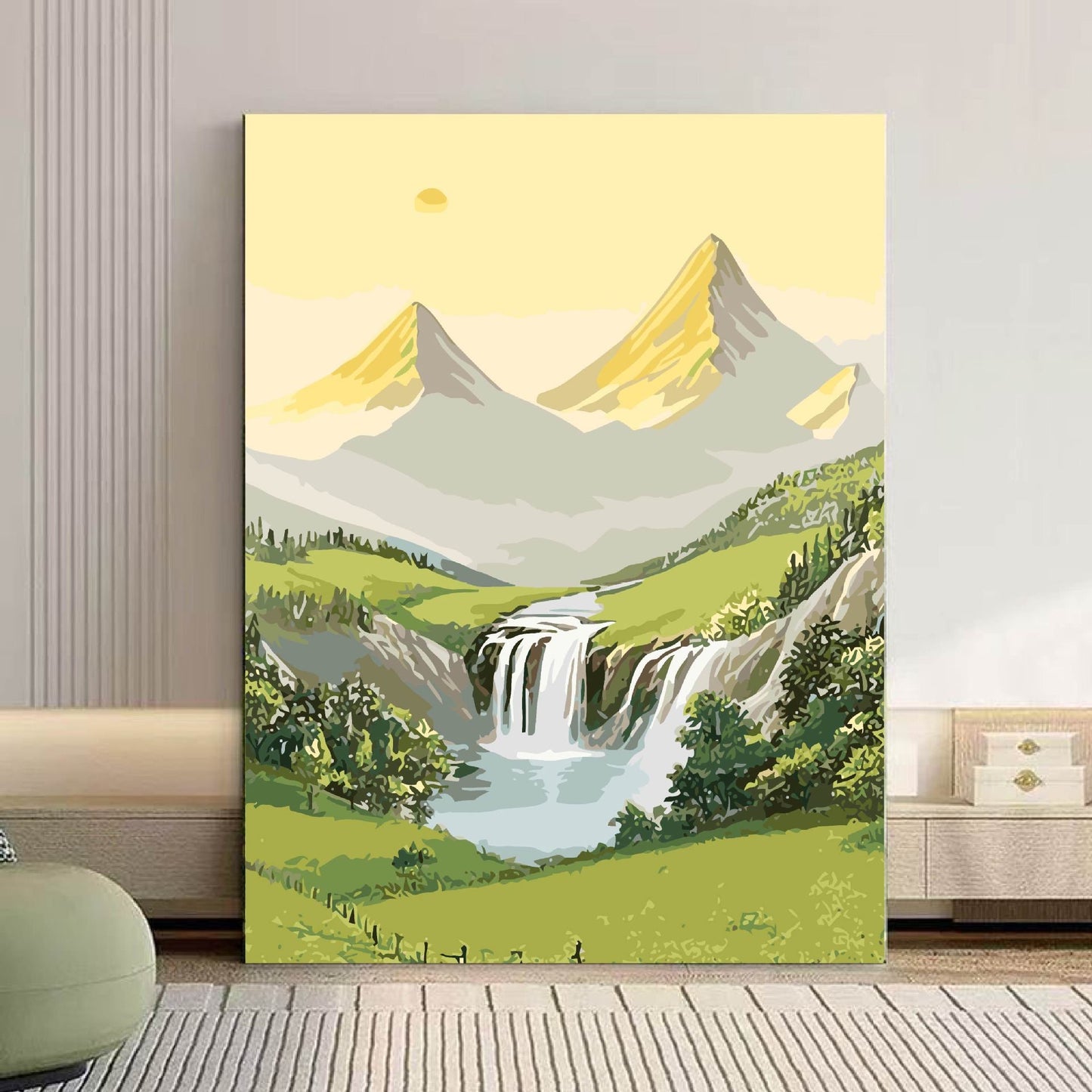 Szenische Berglandschaft Leinwand Kunst Brehn 1785768018