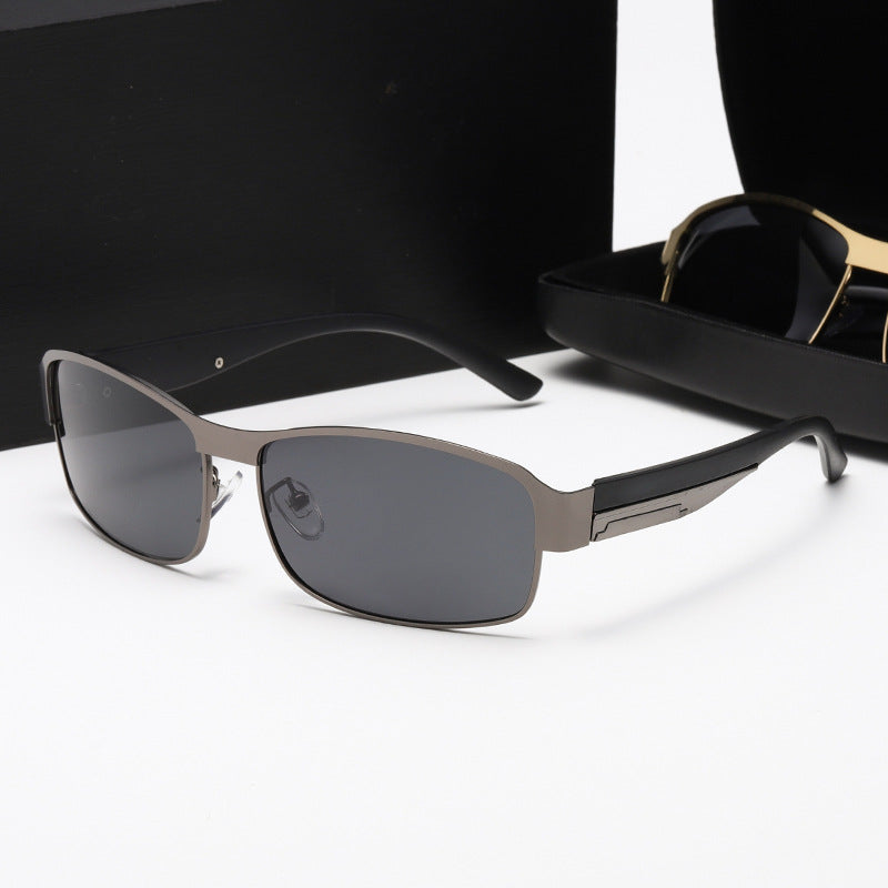 Damen Sportliche Sonnenbrille mit robustem Metallrahmen und polarisierenden Gläsern Brehn