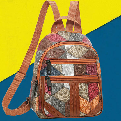 Damen Geometrisches Muster Mini Rucksack Brehn