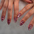 Künstlerisches Herzdesign Nagelaufkleber Brehn