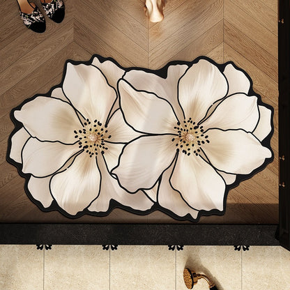 Blumenförmige dekorative Badematte