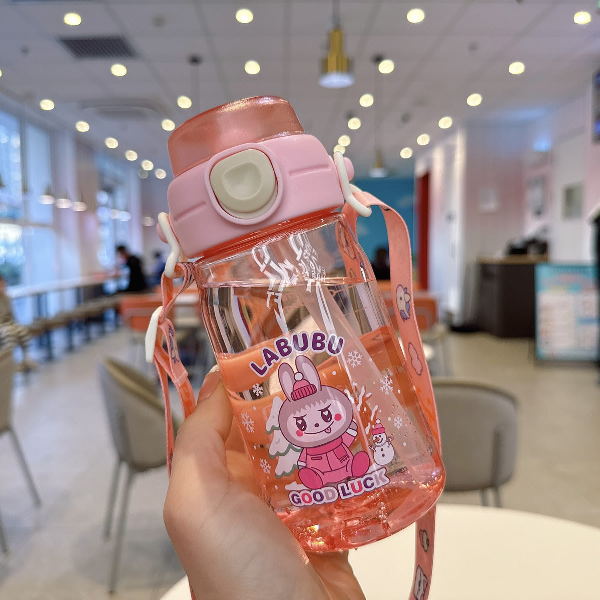 Damen Cartoon Trinkflasche Brehn