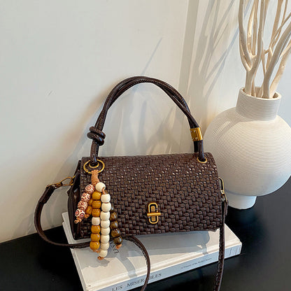 Gepäckte Leder-Handtasche
