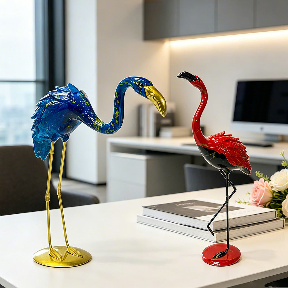 Dekorative Flamingo Skulptur Brehn