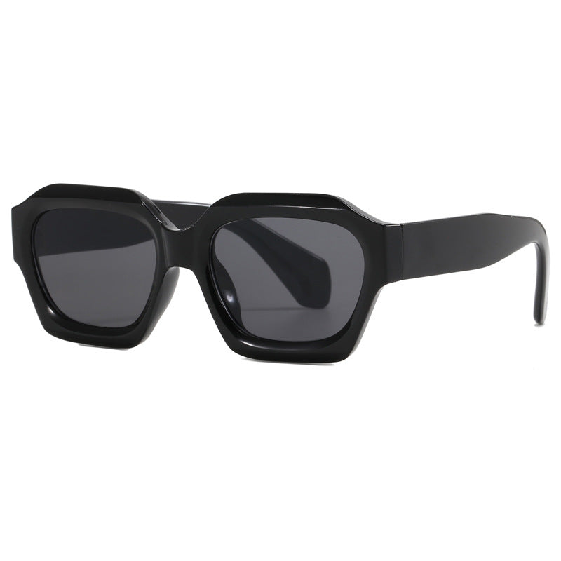 Damen modische geometrische Oversized-Sonnenbrille Brehn