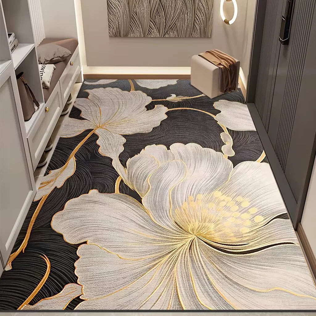 Luxuriöse Blumendesign Teppich