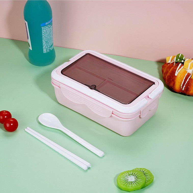 Mehrkammer-Lunchbox mit Besteck