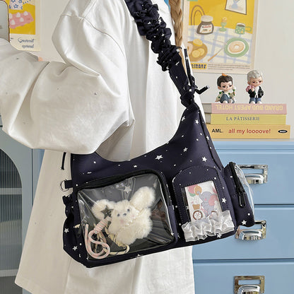 Sternenmuster Schultertasche