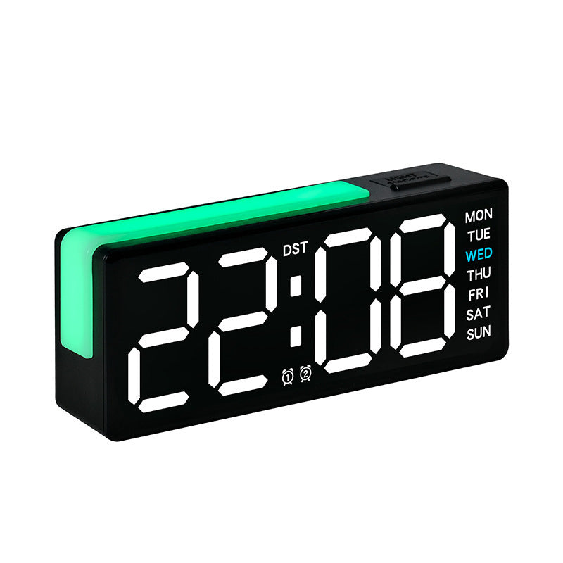 Digitaler Led Wecker mit Integrierter Temperatur- und Wochentagsanzeige Brehn
