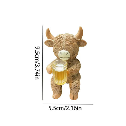 Dekorative Highland-Rind Figur Brehn