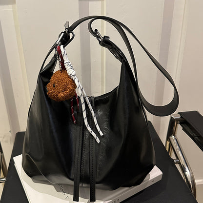 Faux Leder Bucket Bag