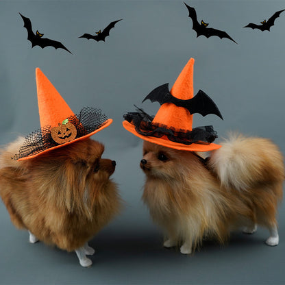 Halloween-Haube mit Fledermaus-Applikation