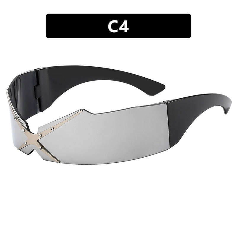 Damen futuristische Sportsonnenbrille Brehn